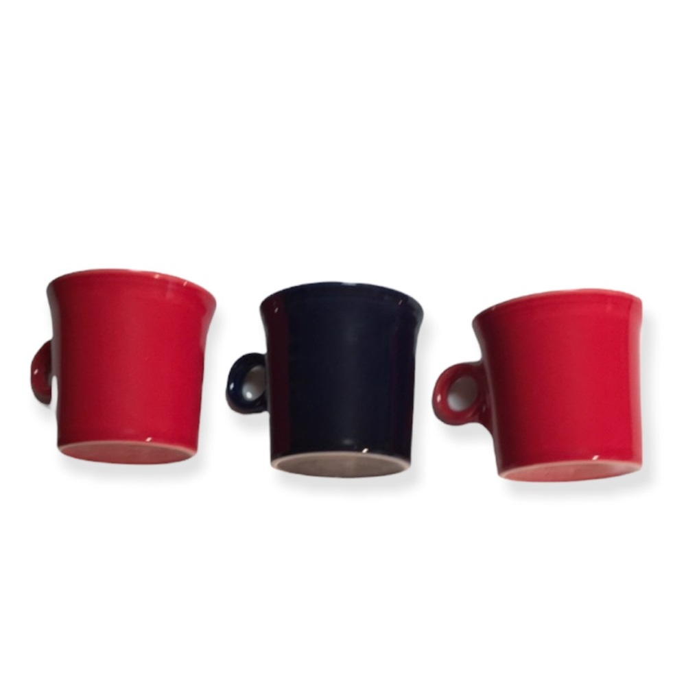 Three Fiesta Coffee Mugs